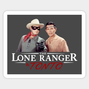 The Lone Ranger & Tonto -  Clayton Moore, Jay Silverheels - Tv Western Sticker